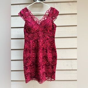 Soieblu Red Mini Dress
